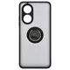 Bizon Case Hybrid Ring Oppo A58 4G smoky with a black frame