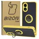 Bizon Case Hybrid Ring Oppo A38 4G smoky with a yellow frame