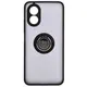 Bizon Case Hybrid Ring Oppo A38 4G smoky with a black frame