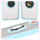 Bizon Case Hybrid Ring Oppo Reno 12 smoky with a light blue frame