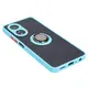 Bizon Case Hybrid Ring Oppo A58 4G smoky with a light blue frame