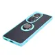 Bizon Case Hybrid Ring Oppo Reno10 / 10 Pro smoky with a light blue frame