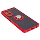 Bizon Case Hybrid Ring Oppo A58 4G smoky with a red frame