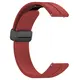 Bizon Strap Watch Silicone 22 mm burgundy