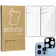 Bizon Glass Edge tempered glass - [2 PACK] + lens protection Apple iPhone 13 Pro Max black
