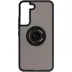 Bizon Case Hybrid Ring Samsung Galaxy S22 smoky with a black frame