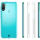 Bizon Case Clear Pack case + 2x screen glass + lens glass Moto E20 clear
