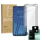 Bizon Glass Edge tempered glass - [2 PACK] + lens protection Xiaomi Poco F4 black