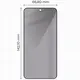 Bizon Glass Edge Shadow Samsung Galaxy S23 tinted with a black frame