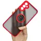 Bizon Case Hybrid Ring Samsung Galaxy A34 5G smoky with a red frame