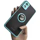 Bizon Case Hybrid Ring Motorola Moto E22 / E22i smoky with a light blue frame
