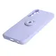 Bizon Case Silicone Ring Sq Samsung Galaxy A24 light purple