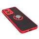 Bizon Case Hybrid Ring Xiaomi Poco X5 / Redmi Note 12 5G smoky with a red frame