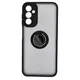 Bizon Case Hybrid Ring Samsung Galaxy A14 4G / 5G smoky with a black frame