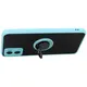 Bizon Case Hybrid Ring Motorola Moto E22 / E22i smoky with a light blue frame