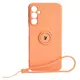 Bizon Case Silicone Ring Sq Samsung Galaxy A24 orange
