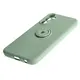 Bizon Case Silicone Ring Sq Samsung Galaxy A24 light green