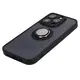 Bizon Case Hybrid Ring Apple iPhone 15 Pro smoky with a black frame