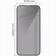 Bizon Glass Edge Shadow Apple iPhone 15 Pro tinted with a black frame
