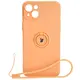 Bizon Case Silicone Ring Sq Apple iPhone 15 Plus orange