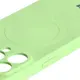 Bizon Case Silicone Magnetic Apple iPhone 15 Pro Max light green