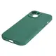Bizon Case Silicone Magnetic Apple iPhone 15 dark green