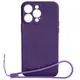 Bizon Case Silicone Magnetic Apple iPhone 15 Pro Max plum
