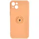 Bizon Case Silicone Ring Sq Apple iPhone 15 Plus orange
