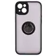 Bizon Case Hybrid Ring Apple iPhone 15 Plus smoky with a black frame