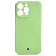 Bizon Case Silicone Apple iPhone 15 Pro Max light green