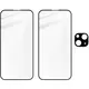 BIZON Edge 2x screen glass + camera glass Apple iPhone 15 Plus