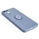 Bizon Case Silicone Ring Sq Apple iPhone 15 Plus grey