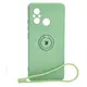 Bizon Case Silicone Ring Sq Xiaomi Redmi 12C light green