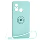 Bizon Case Silicone Ring Sq Xiaomi Redmi 12C turquoise