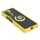 Bizon Case Hybrid Ring Samsung Galaxy Z Fold5 smoky with a yellow frame