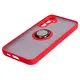 Bizon Case Hybrid Ring Samsung Galaxy S23 FE smoky with a red frame