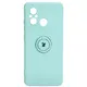 Bizon Case Silicone Ring Sq Xiaomi Redmi 12C turquoise