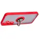 Bizon Case Hybrid Ring Samsung Galaxy S23 FE smoky with a red frame