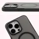 Bizon Case MatteO Apple iPhone 15 transparent with black frame
