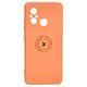 Bizon Case Silicone Ring Sq Xiaomi Redmi 12C orange