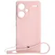 Bizon Case Silicone Sq Xiaomi Redmi Note 13 Pro+ 5G light pink