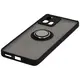 Bizon Case Hybrid Ring Motorola Edge 30 Fusion smoky with a black frame