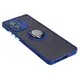 Bizon Case Hybrid Ring Motorola Edge 40 smoky with a navy blue frame