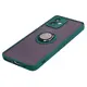 Bizon Case Hybrid Ring Motorola Moto G14 smoky with a dark green frame