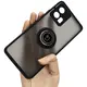 Bizon Case Hybrid Ring Motorola Edge 30 Fusion smoky with a black frame