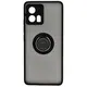 Bizon Case Hybrid Ring Motorola Edge 30 Fusion smoky with a black frame