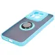 Bizon Case Hybrid Ring Xiaomi 14 smoky with a light blue frame