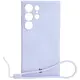 Bizon Case Silicone Magnetic Sq Samsung Galaxy S24 Ultra light purple