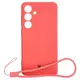Bizon Case Silicone Sq Samsung Galaxy S24 dirty pink