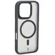 Bizon Case Eclipse Apple iPhone 16 Pro smoky with a black frame